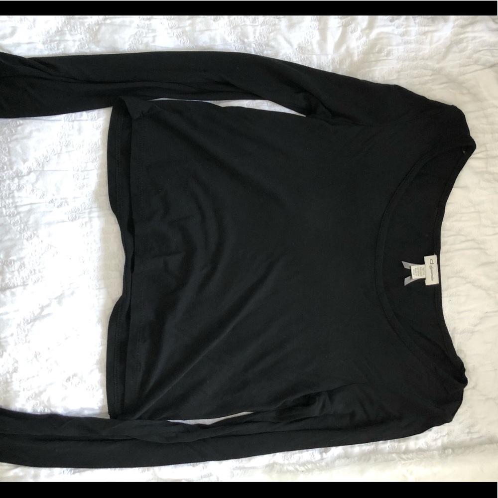 Black Crop Dynamite Long Sleeve